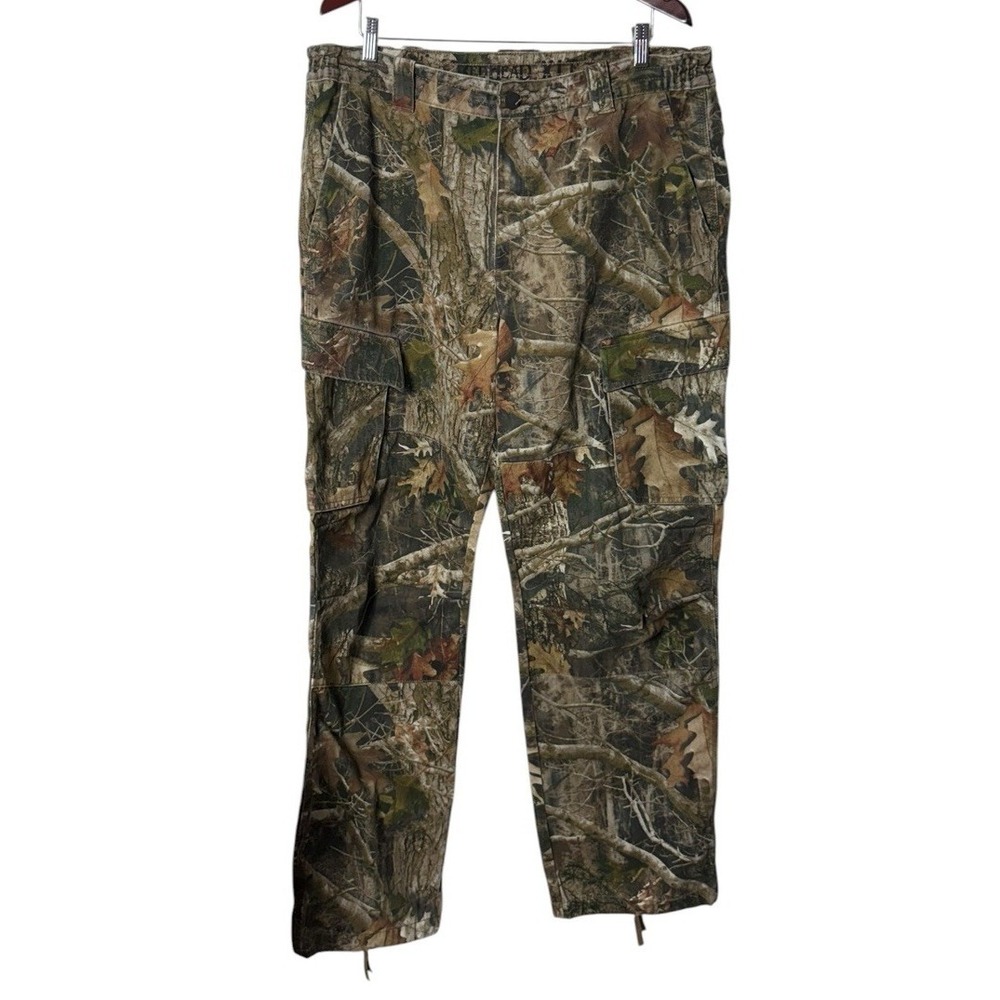 Redhead Silent‎ Hide Realtree Camo Cargo Pants Mens Waist 38" XLT Hiking Hunting